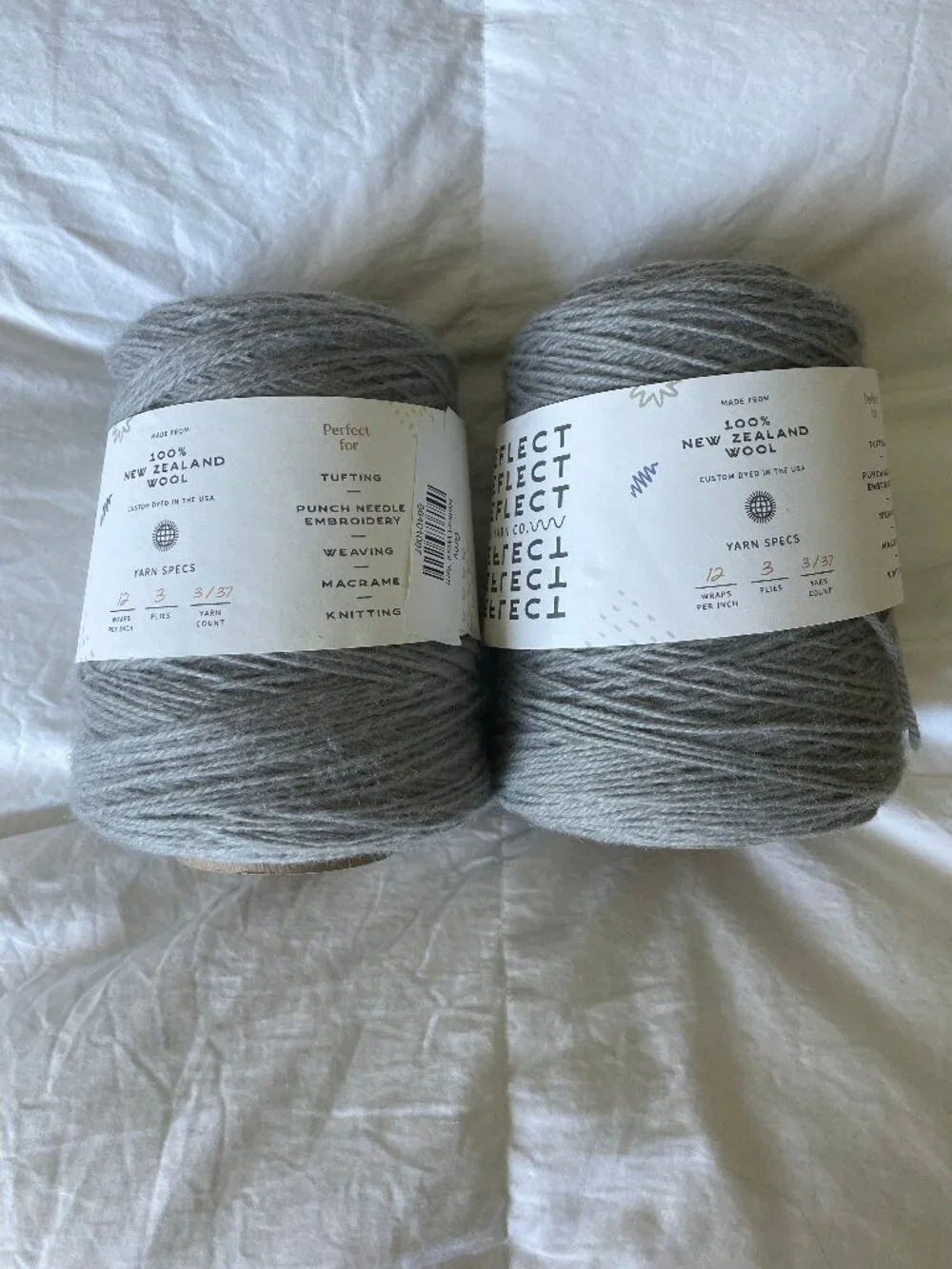 Tuft The World Reflect Wool Cone Yarn - 2 Cones